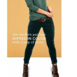 Cabi #3743 Skinny Cord Corduroy Forest Green